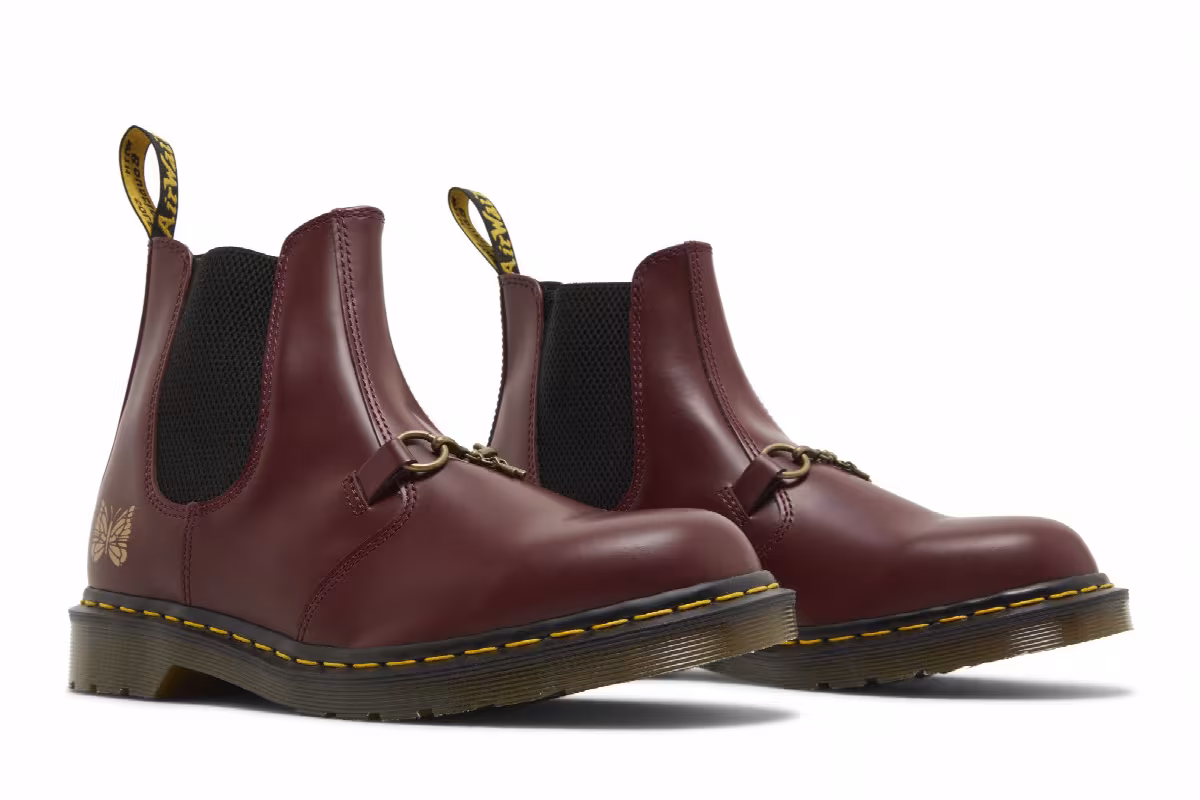 Needles x Dr. Martens 2976 Snaffle Chelsea Cherry Red, view 9