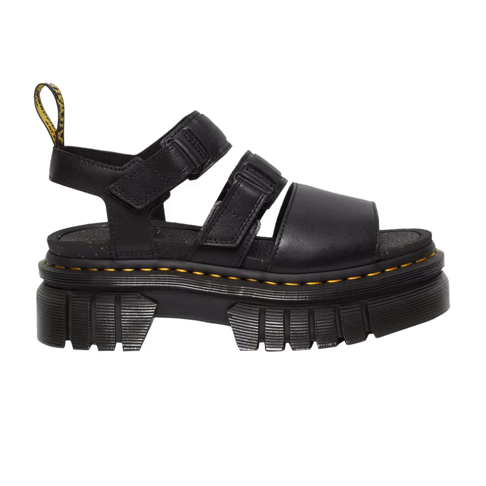 Dr. Martens Women's Ricki 3-Strap Platform Sandal Black