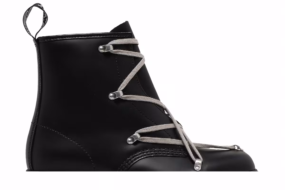 Rick Owens x Dr. Martens 1460 Bex Leather Boot Black, view 3
