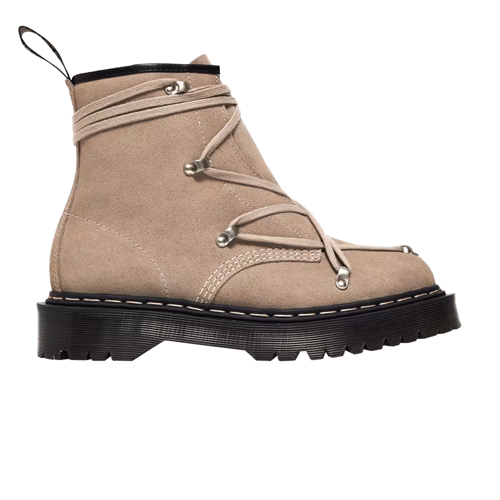 Rick Owens x Dr. Martens 1460 Bex Suede Boot Light Taupe