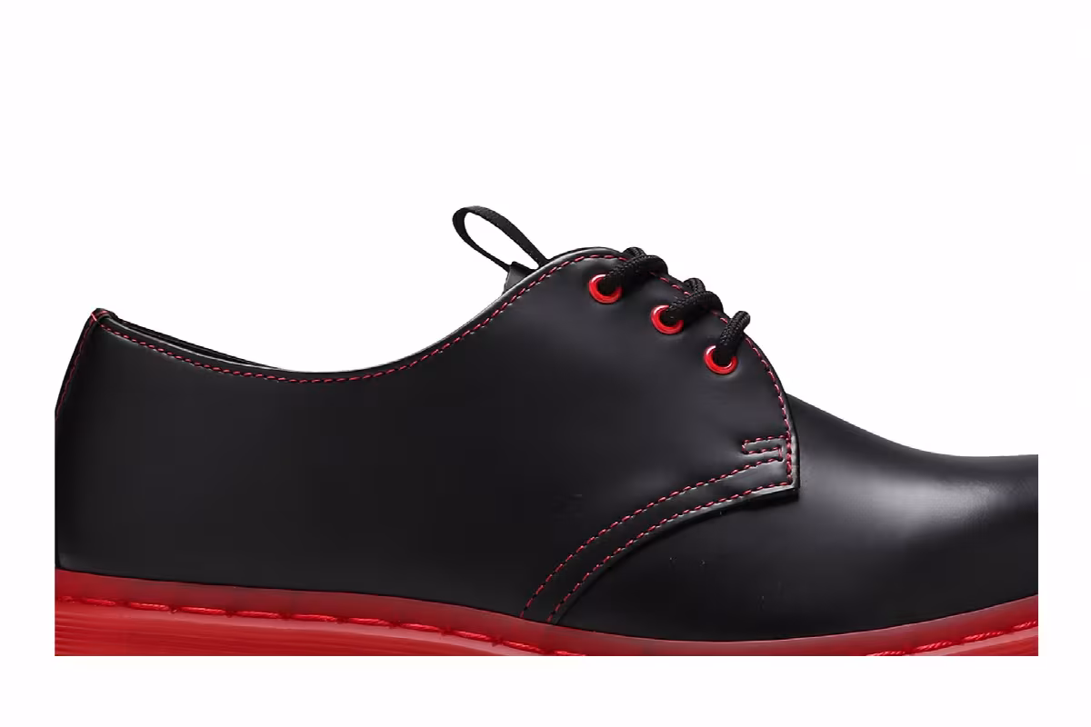 CLOT x Dr. Martens 1461 Black Red, view 3