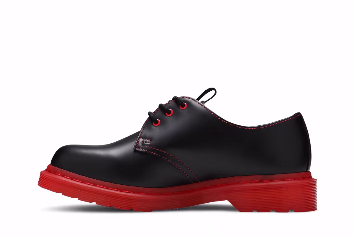 CLOT x Dr. Martens 1461 Black Red, view 4
