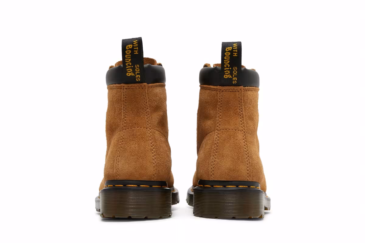 Stussy x Dr. Martens 939 Suede Ankle Boots Chestnut, view 7