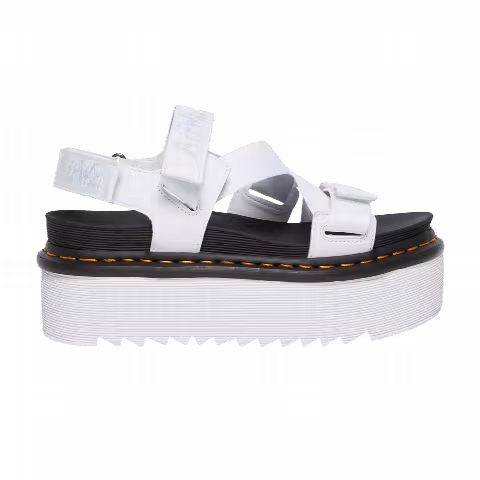Dr. Martens Kimber Logo Webbing Strap Sandal 'White'
