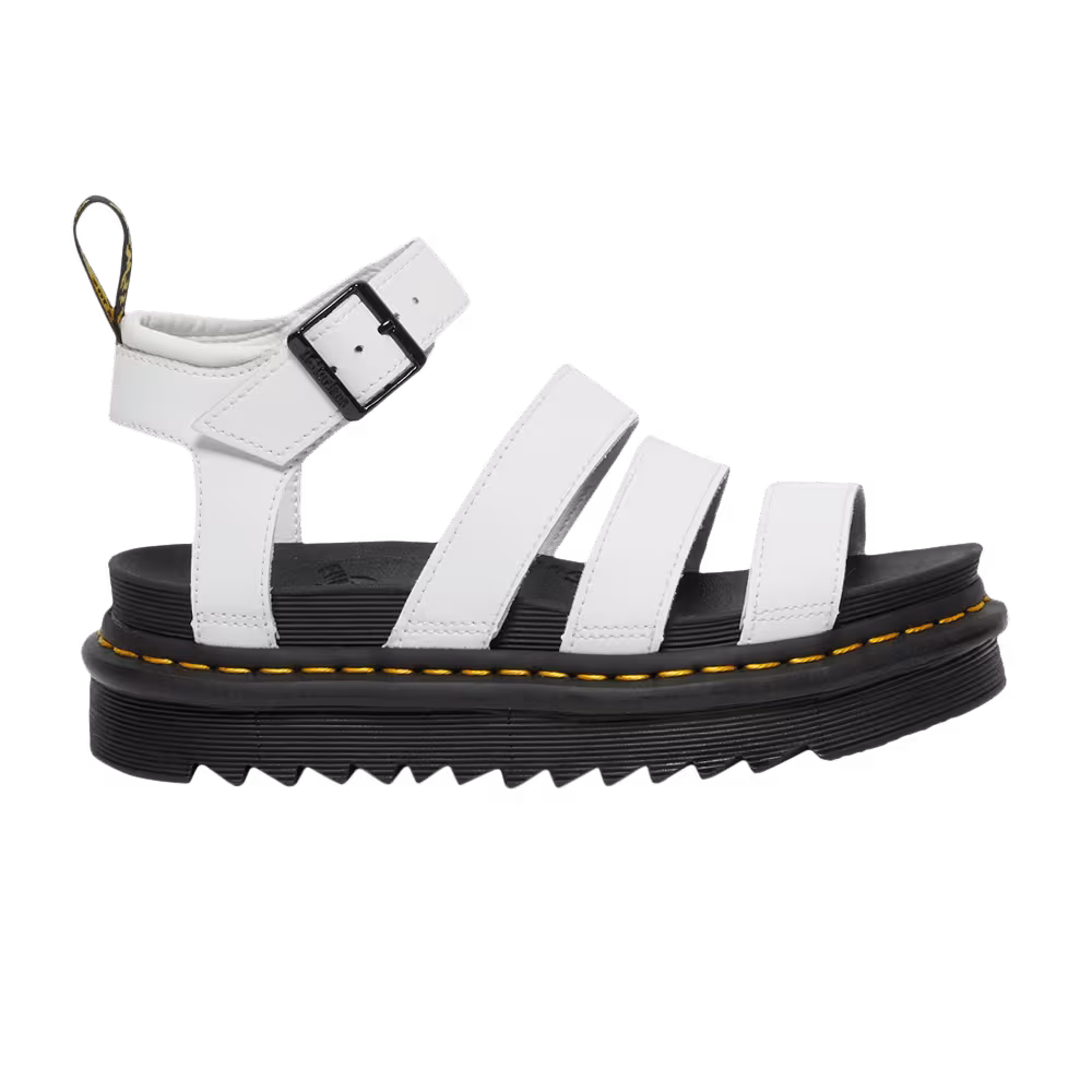 Dr. Martens Women's Blaire Hydro Leather Strap Sandal White