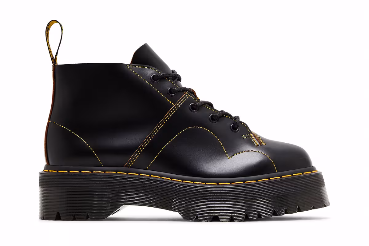 Dr. Martens Church Platform Monkey Boot Black, view 2