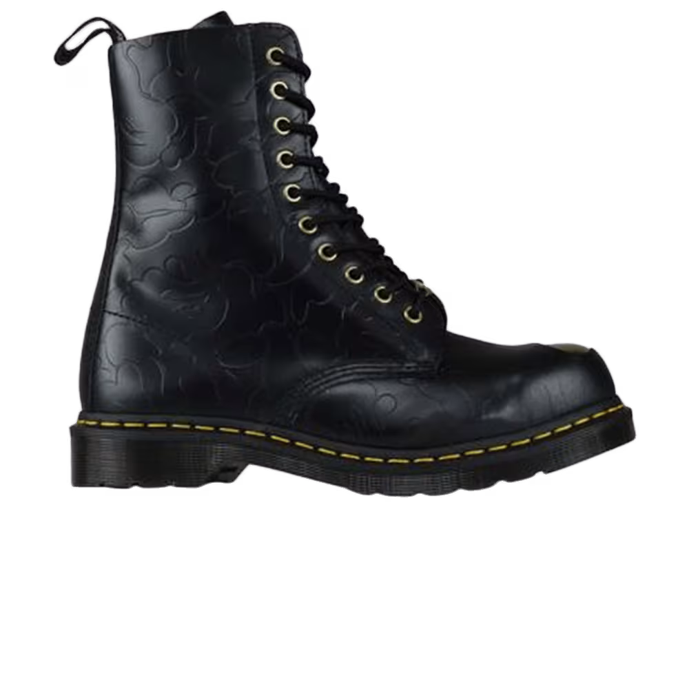 A Bathing Ape x Dr. Martens 1490 Smooth Black