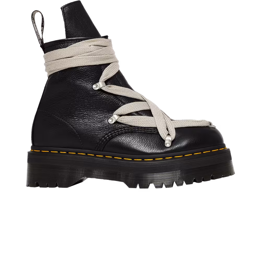 Rick Owens x Dr. Martens 1460 Quad Sole Pentagram Jumbo Lace Boot Black