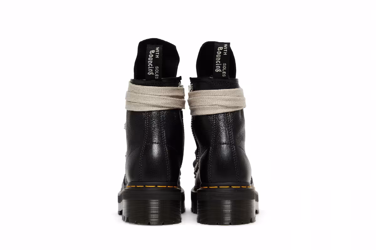 Rick Owens x Dr. Martens 1460 Quad Sole Pentagram Jumbo Lace Boot Black, view 7