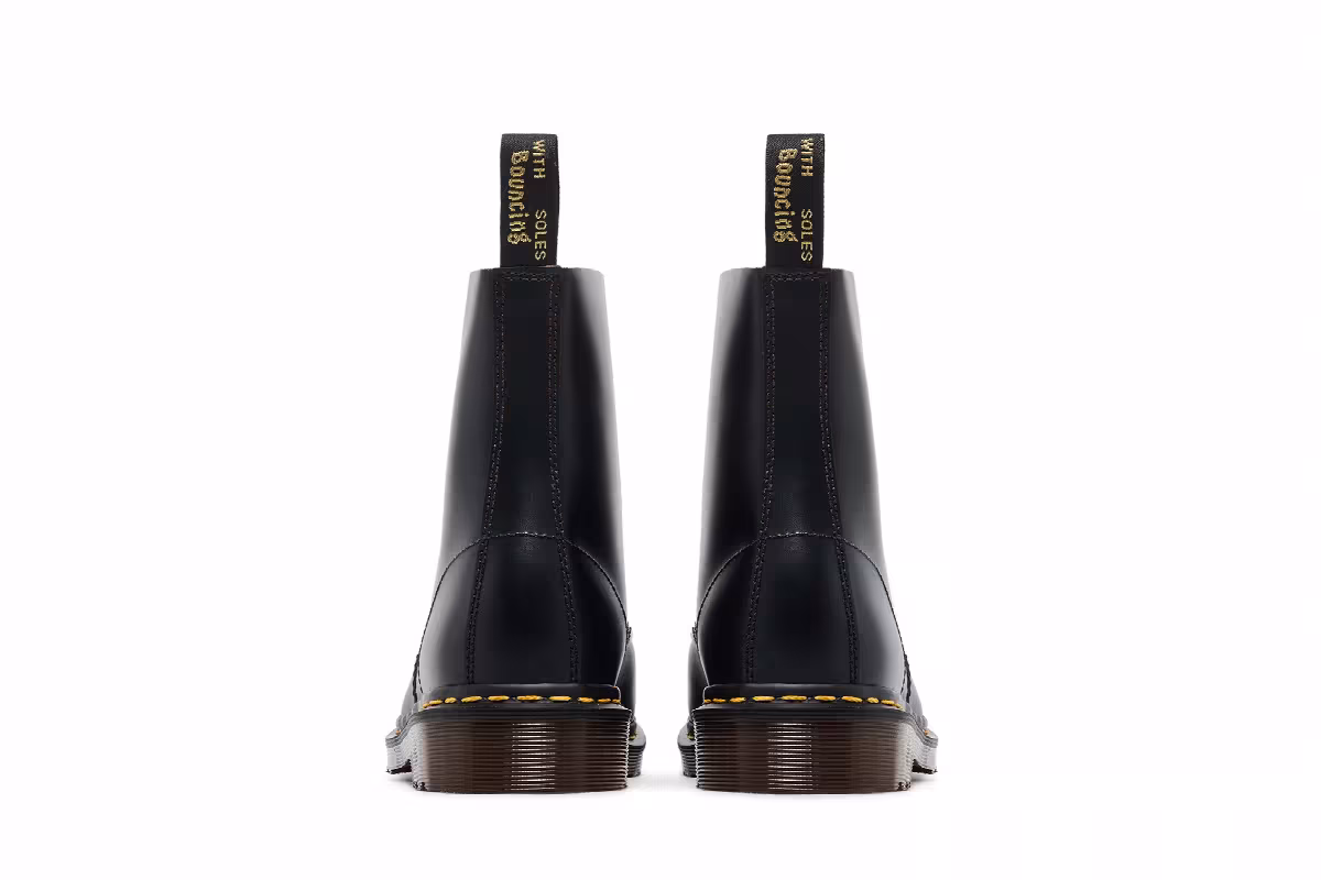 Dr. Martens 1460 Vintage Made In England Lace Up Boot Black Quilon, view 7