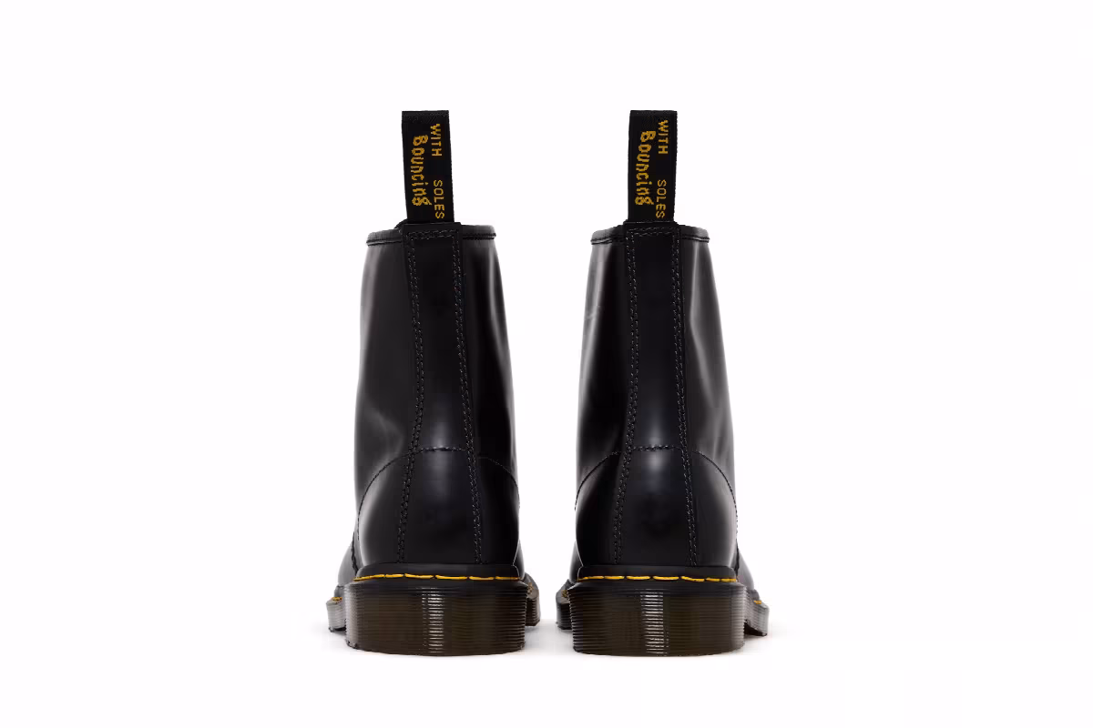 Dr. Martens 1460 Smooth Leather Lace Up Boot Black, view 7