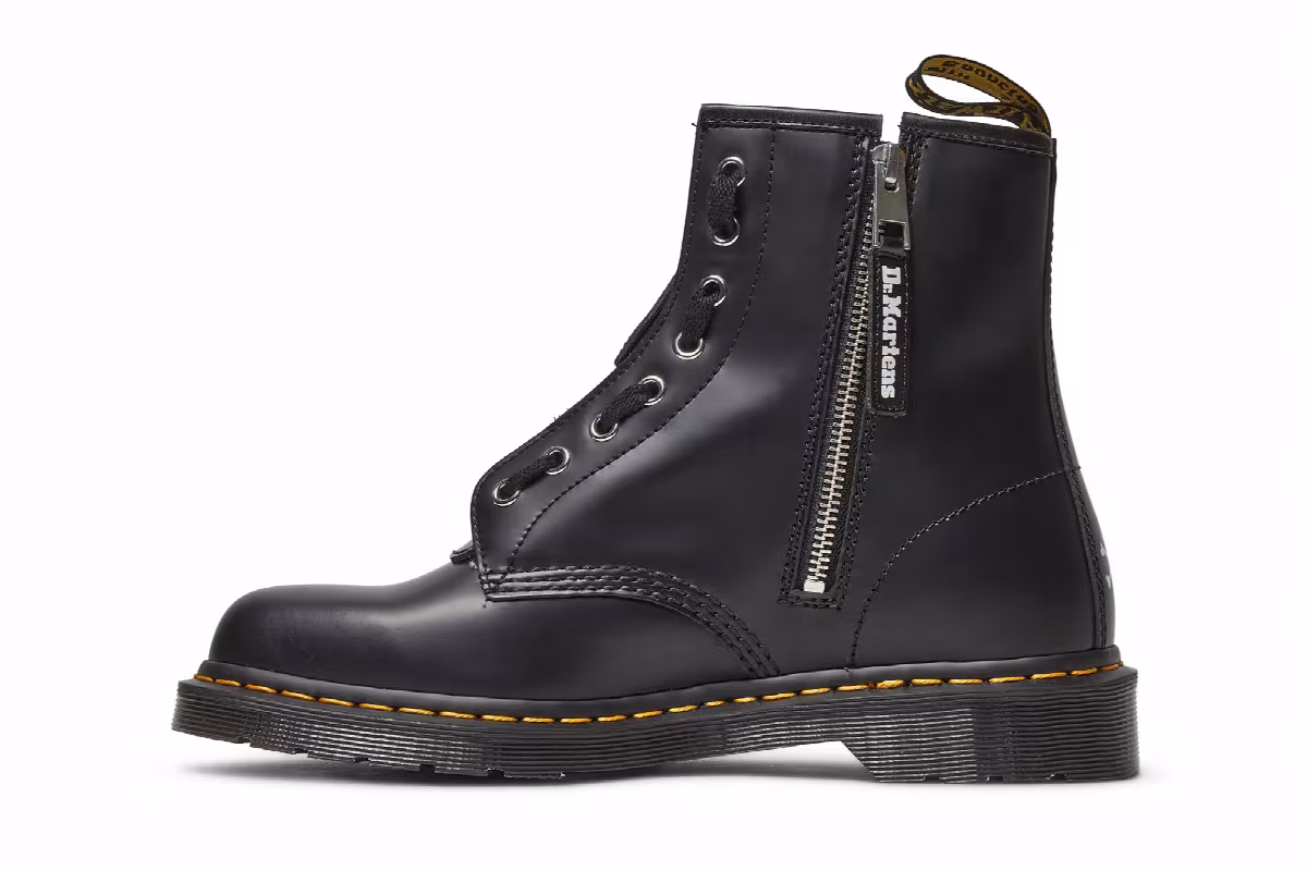 Mastermind World x Dr. Martens 1460 Leather Boots Black Skull, view 4