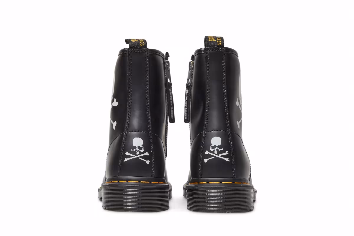Mastermind World x Dr. Martens 1460 Leather Boots Black Skull, view 7