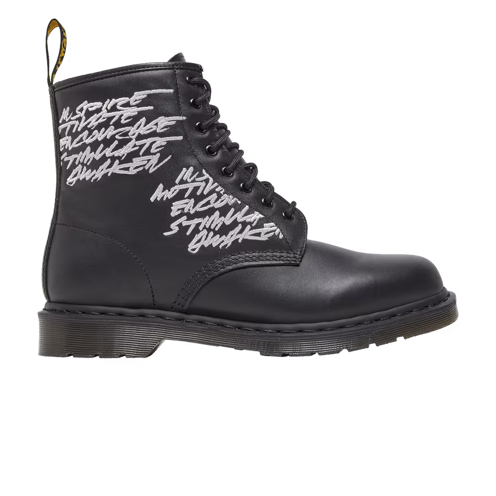 Futura Laboratories x Dr. Martens 1460 Embroidered Black
