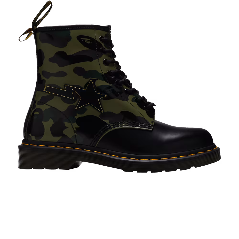 A Bathing Ape x Dr. Martens 1460 Zip Camo