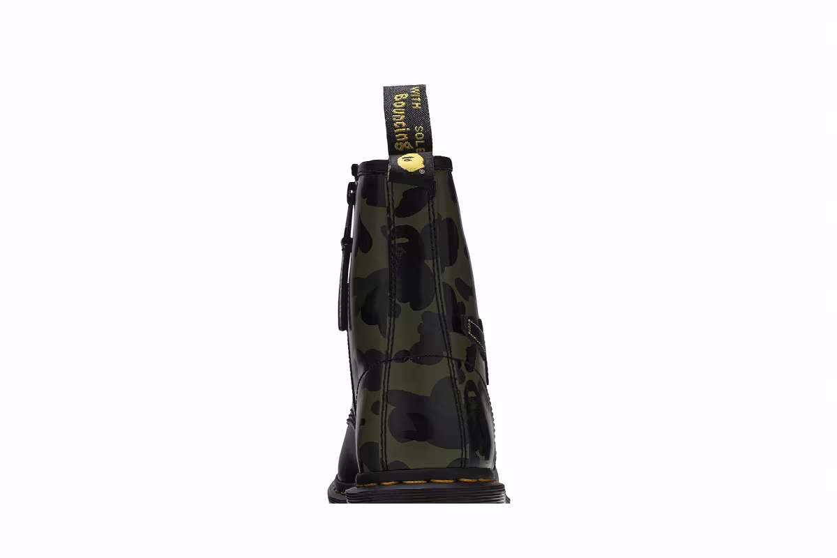 A Bathing Ape x Dr. Martens 1460 Zip Camo, view 8