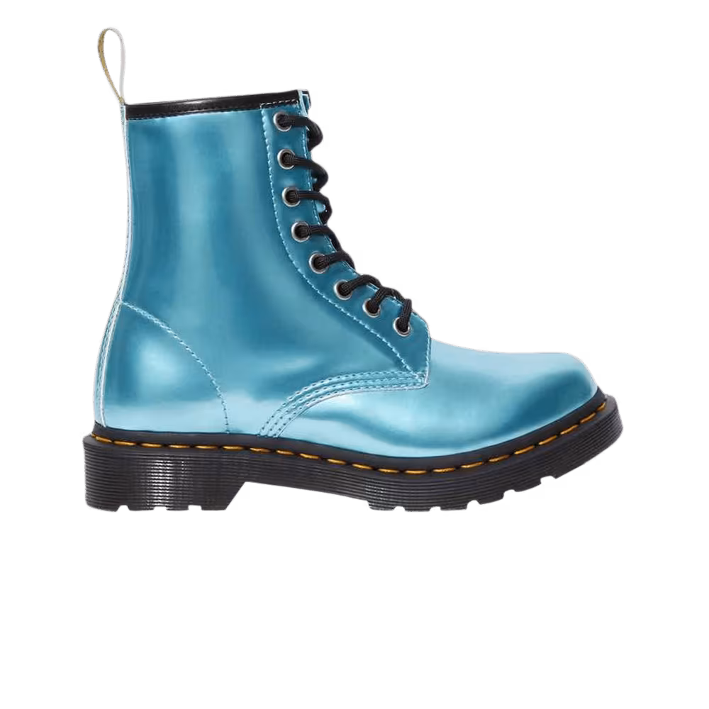 Dr. Martens Vegan 1460 Metallic Boot Blue Pony Goldmix