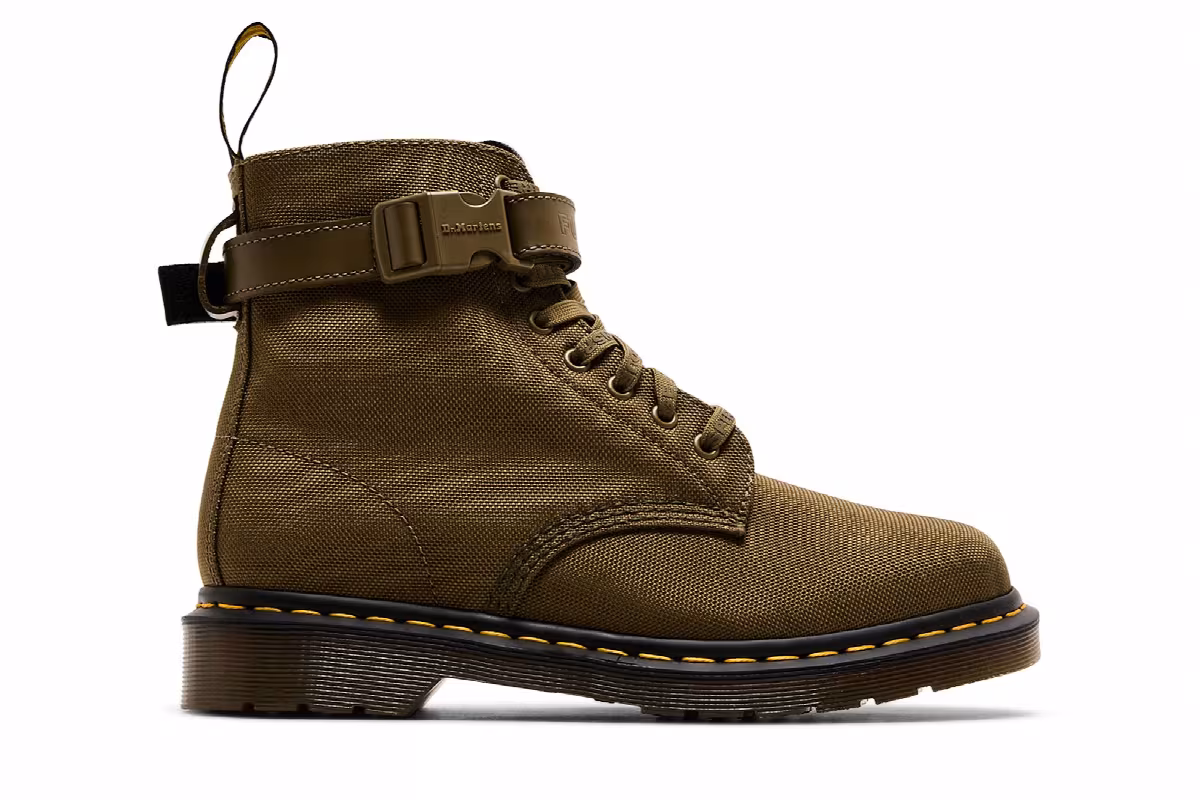 Futura Laboratories x Dr. Martens 1460 Olive, view 2