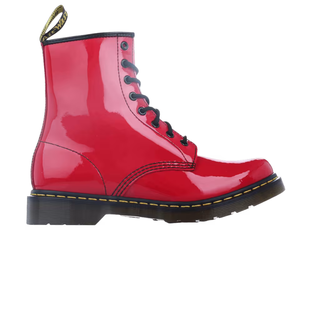 Dr. Martens Women's 1460 Patent Lamper Red