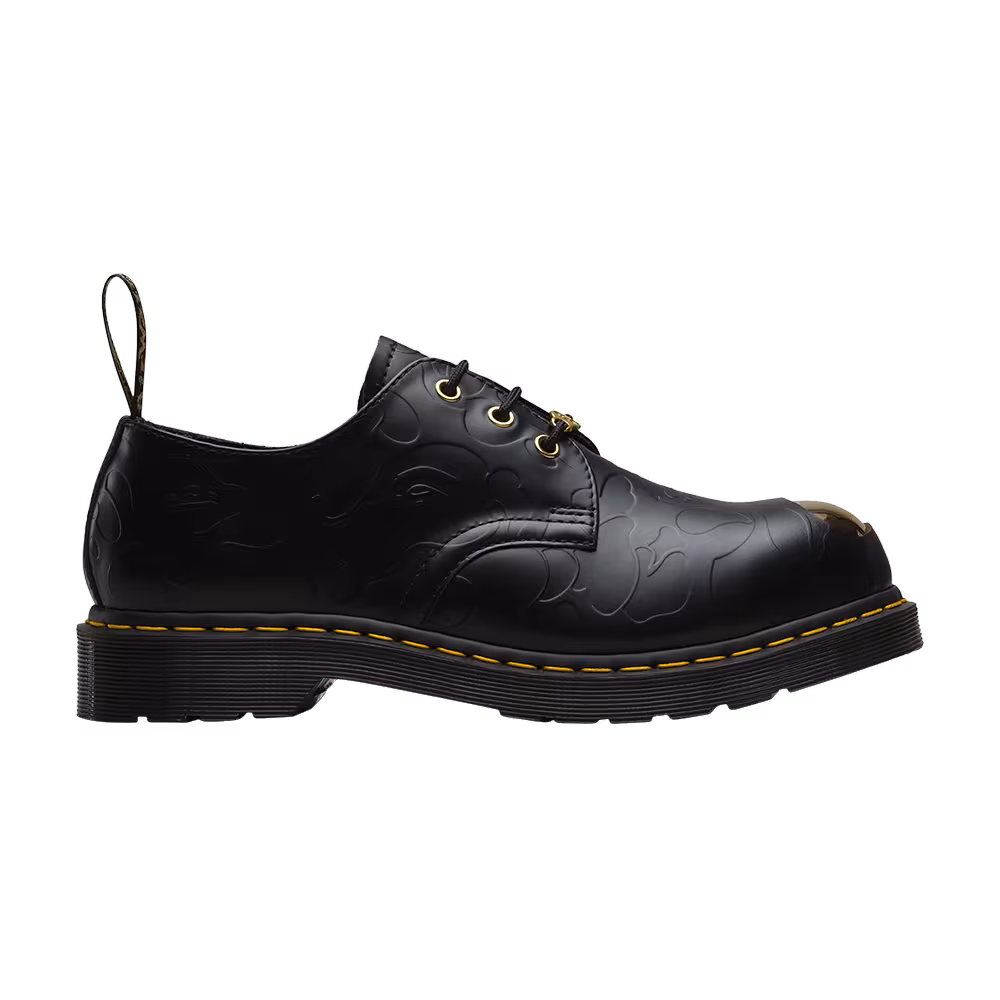 A Bathing Ape x Dr. Martens Emboss 1461 Black Camo