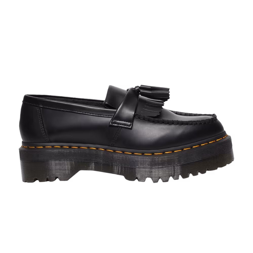 Dr. Martens Adrian Leather Platform Tassel Loafer Black