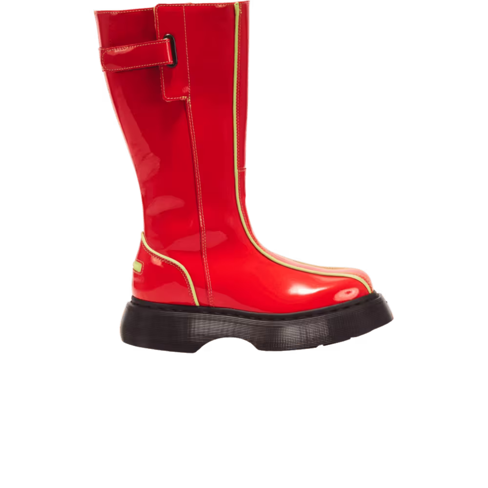 Dr. Martens Women's Buzz Hi Powerpuff Girls Boot Cherry Red