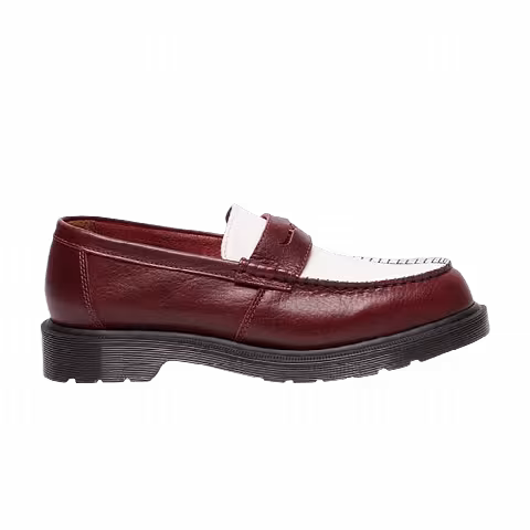 Dr. Martens Penton Two-Tone Loafer 'Burgundy White'