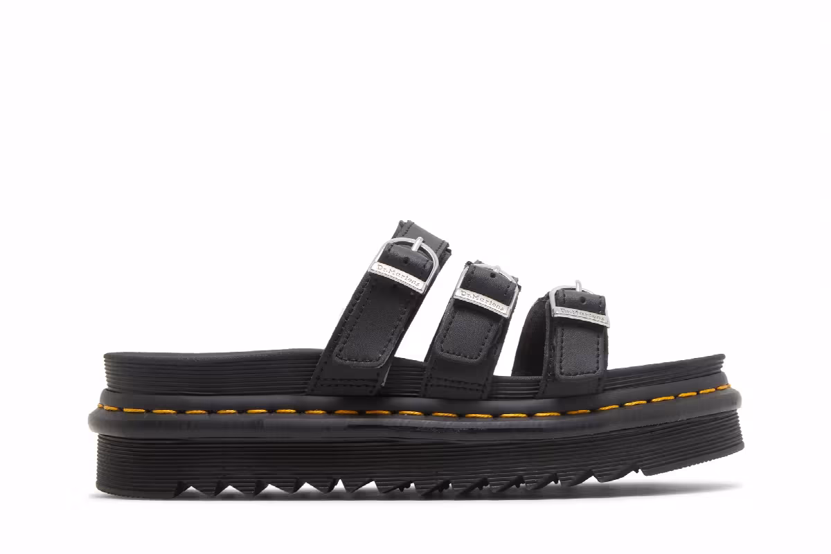 Dr. Martens Women's Blaire Slide Black Hydro, view 2