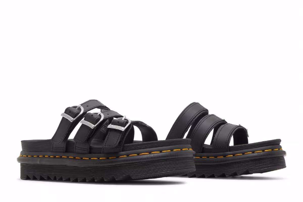Dr. Martens Women's Blaire Slide Black Hydro, view 9