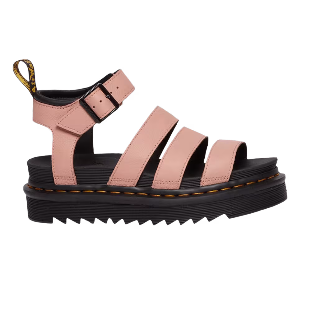 Dr. Martens Women's Blaire Pisa Strap Sandal Peach Black