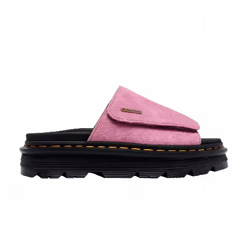 Dr. Martens Wmns Suede Strap Platform Slide Sandal 'Dusty Rose'