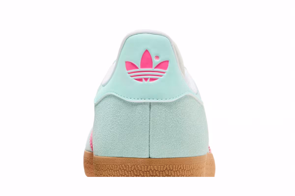 adidas Women's Gazelle Semi Flash Aqua Lucid Pink, view 8
