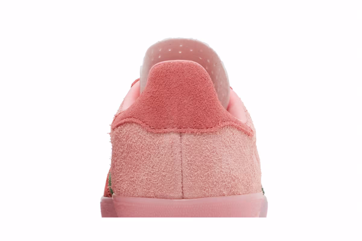 adidas Women's Gazelle Indoor Pink Spark Preloved Green, view 8
