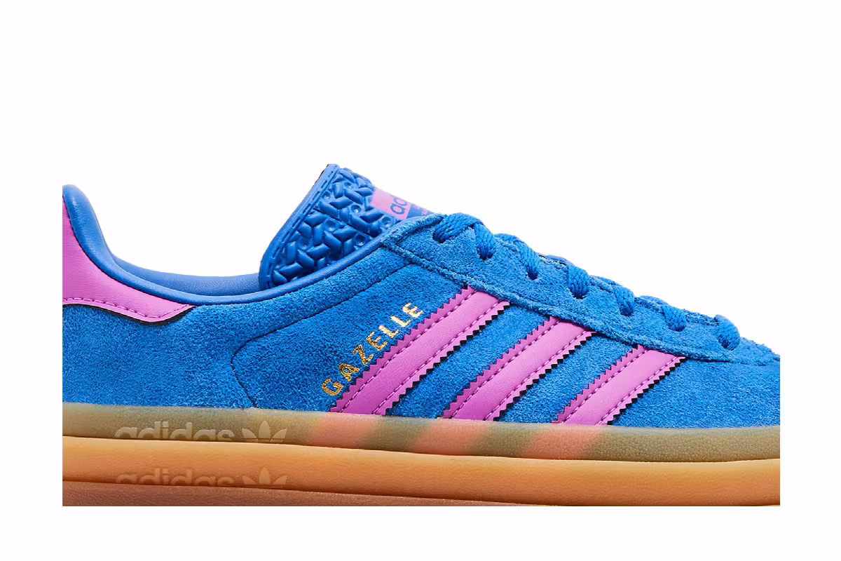 adidas Women's Gazelle Bold Blue Purple Burst, view 3