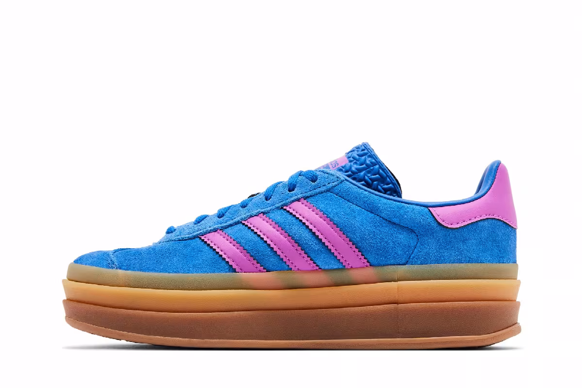adidas Women's Gazelle Bold Blue Purple Burst, view 4