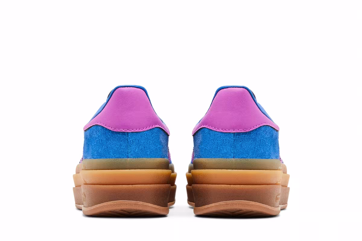 adidas Women's Gazelle Bold Blue Purple Burst, view 7
