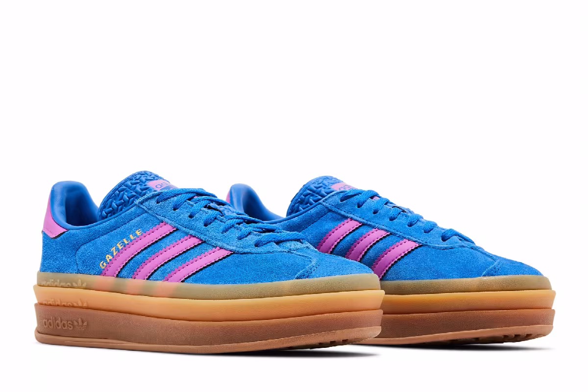 adidas Women's Gazelle Bold Blue Purple Burst, view 9