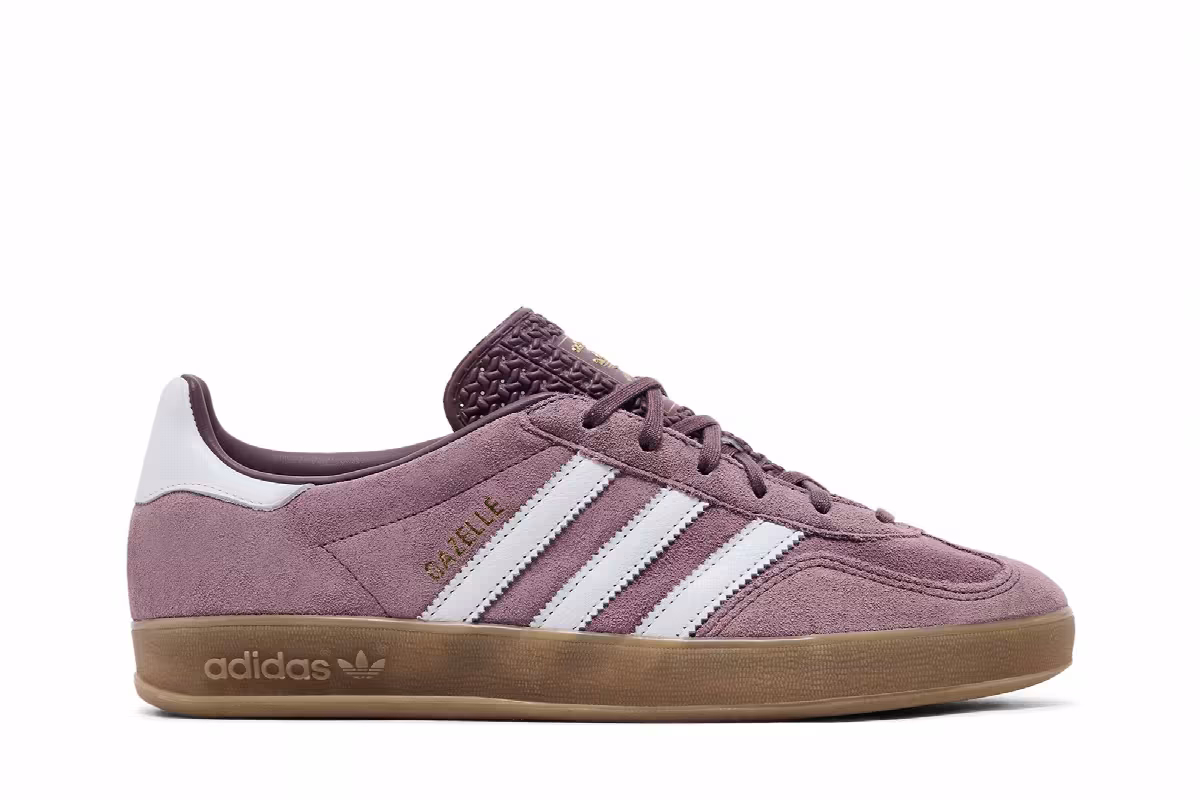 adidas Women's Gazelle Indoor Shadow Fig Gum, view 2
