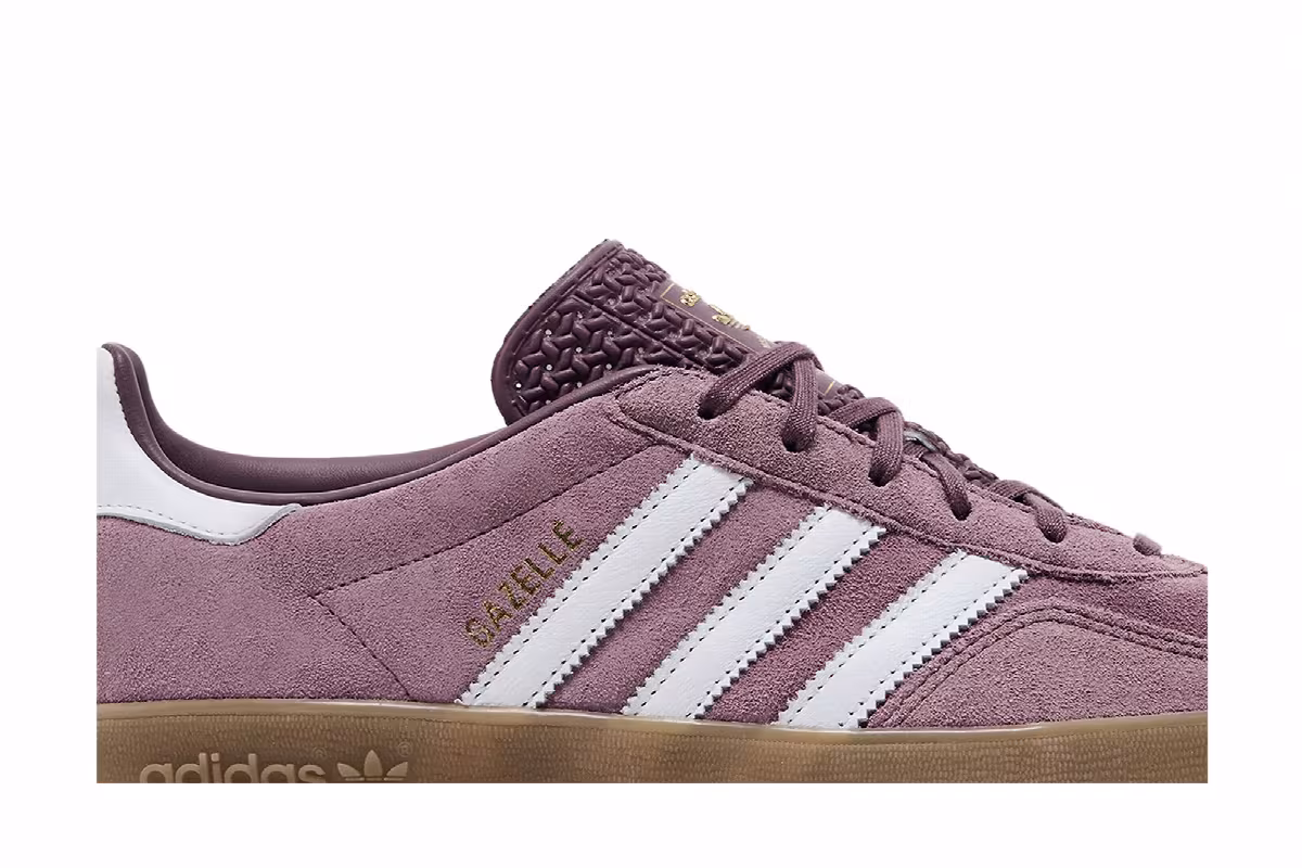 adidas Women's Gazelle Indoor Shadow Fig Gum, view 3