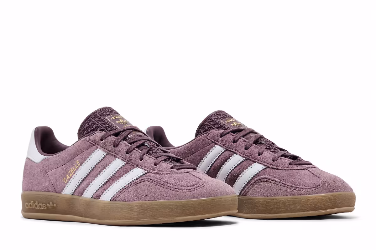 adidas Women's Gazelle Indoor Shadow Fig Gum, view 9