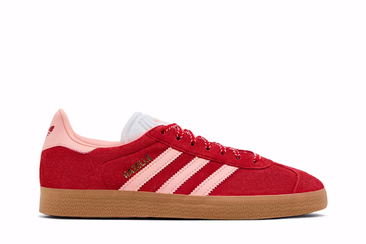 adidas Women's Gazelle Scarlet Glow Pink, view 2