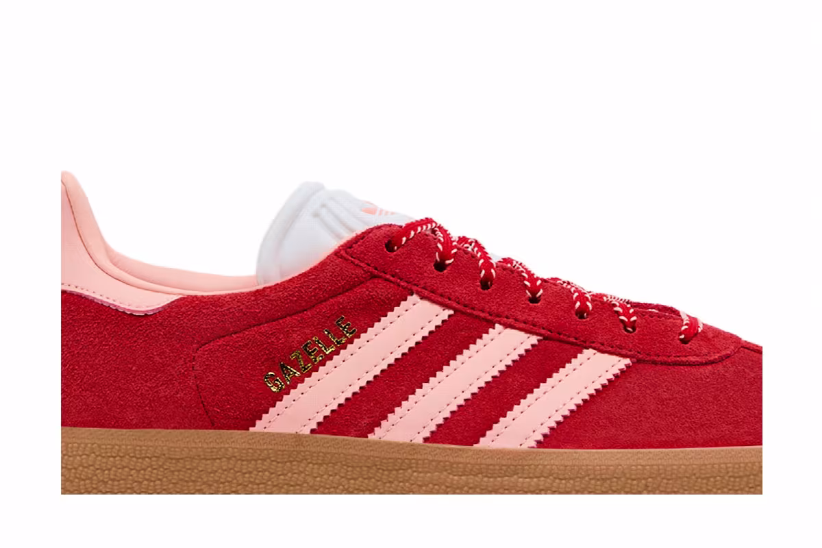 adidas Women's Gazelle Scarlet Glow Pink, view 3