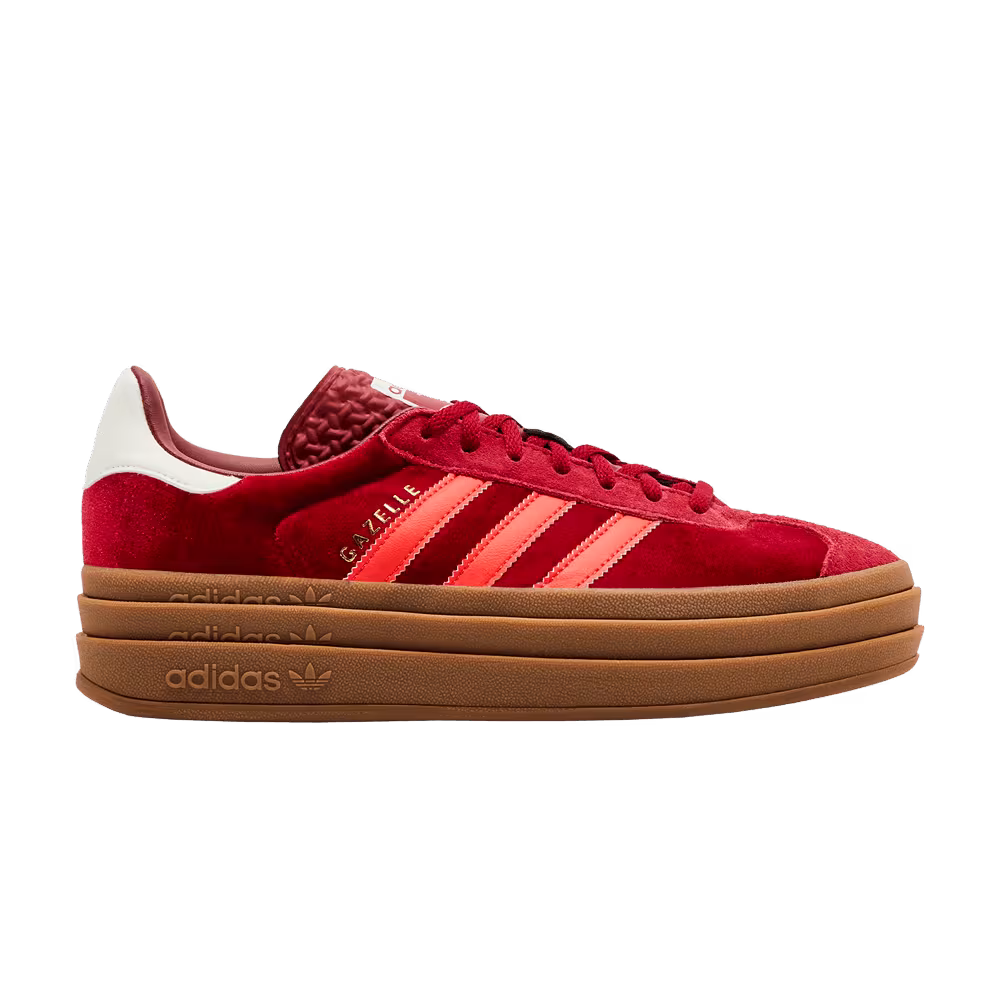 adidas Women's Gazelle Bold Bright Red Velvet