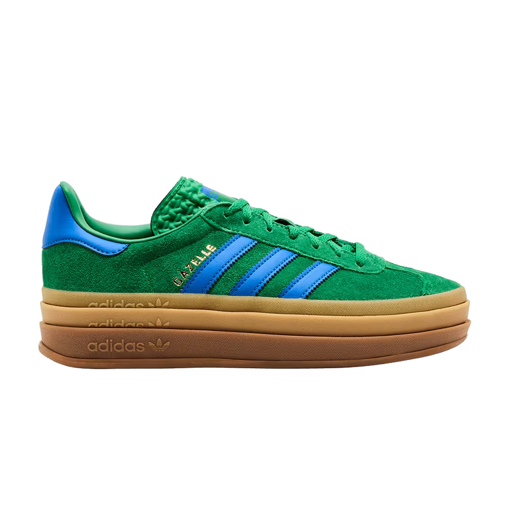 adidas Women's Gazelle Bold Green Blue Gum