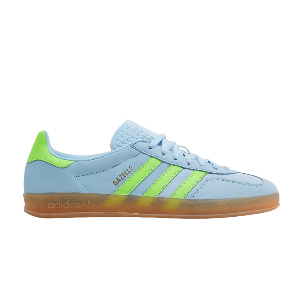 adidas Women's Gazelle Indoor Clear Sky Solar Green