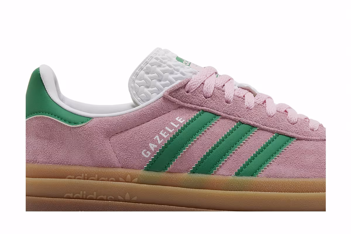 adidas Women's Gazelle Bold True Pink Green, view 3