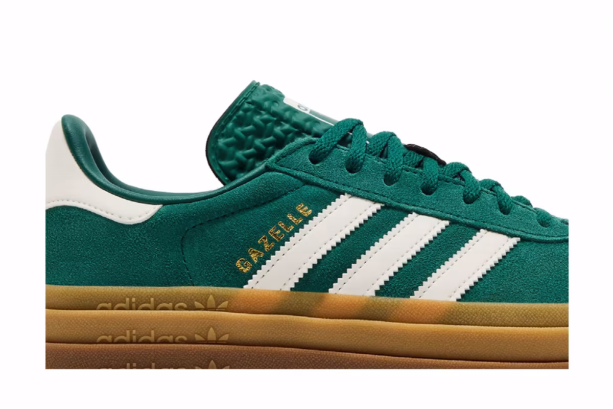 adidas Women's Gazelle Bold Collegiate Green, view 3