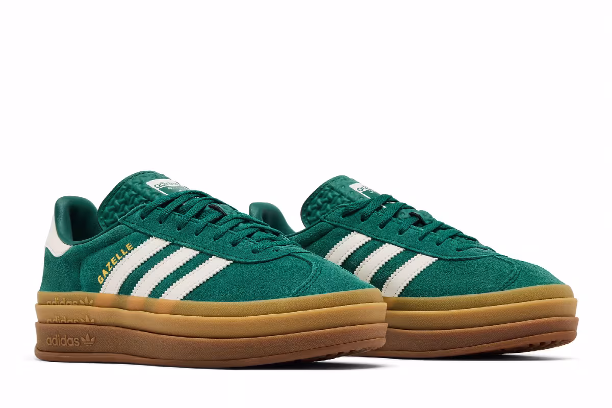 adidas Women's Gazelle Bold Collegiate Green, view 9