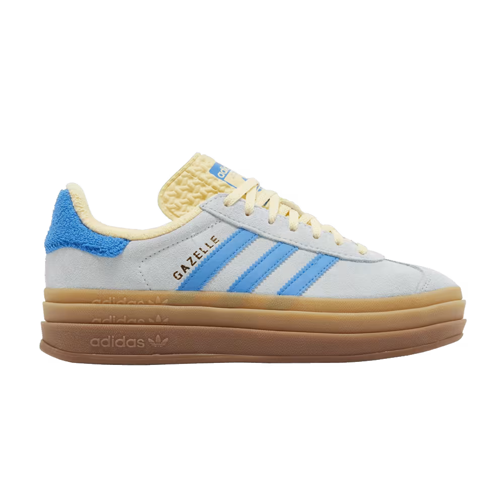 adidas Women's Gazelle Bold Almost Blue Yellow