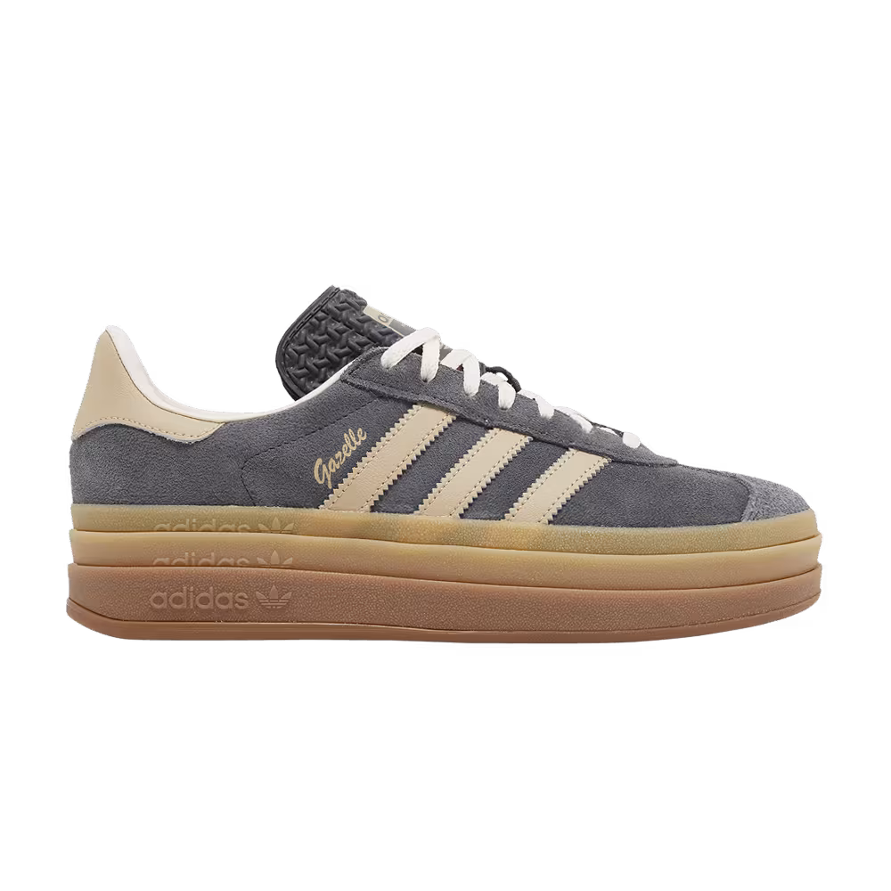 adidas Women's Gazelle Bold Grey Magic Beige Gum